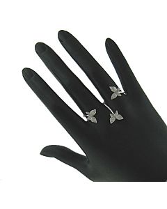 Diamond Butterfly Hand Ring