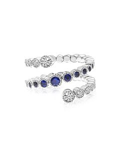 Sapphire and Diamond Spryng Ring