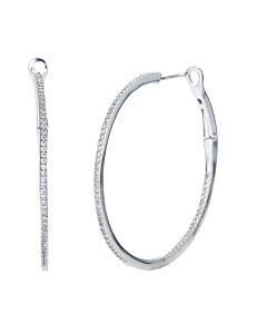 Largest Round in/out diamond hoops