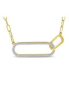 Double Link Diamond Necklace